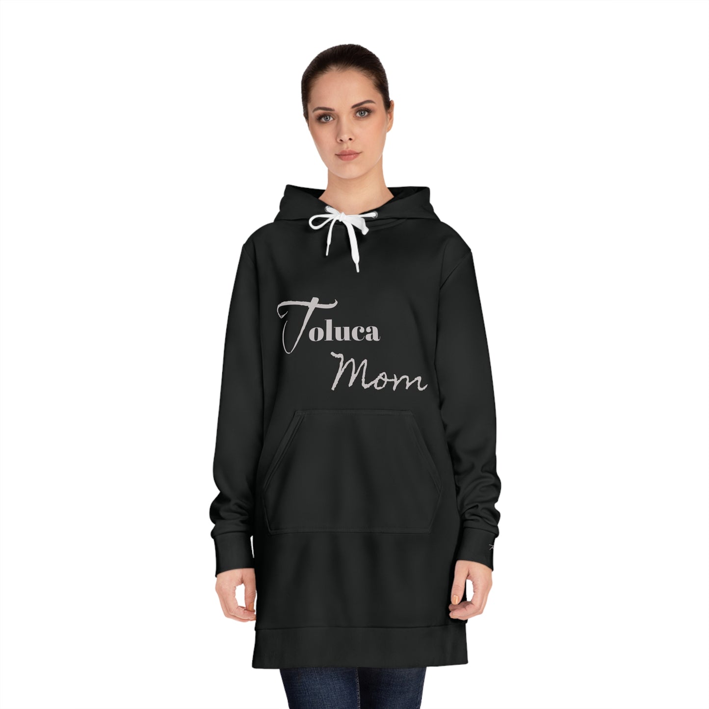 Team Mom Women's Hoodie Dress (Black)