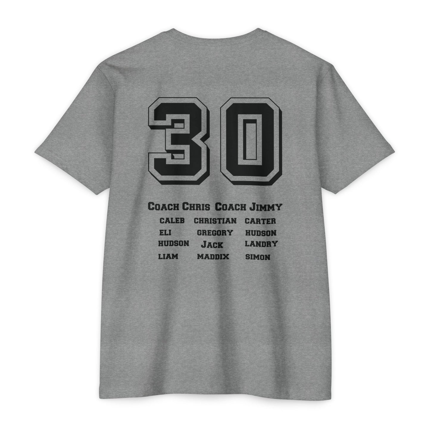 Titans Baseball Team Roster T-Shirt-Hudson B. 30