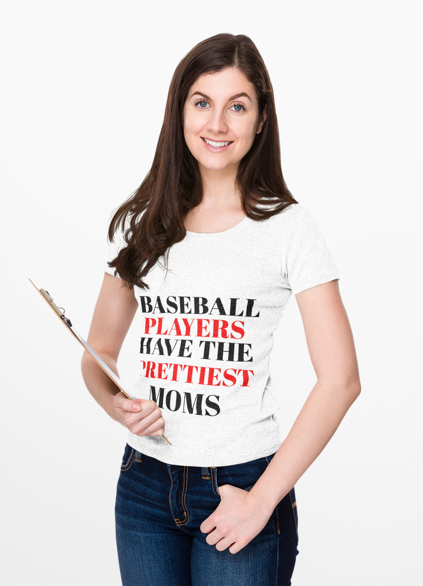 Baseball Player Mom Tee | Stylish Women's Softstyle T-Shirt for Proud Moms | Perfect Gift for Sports Lovers