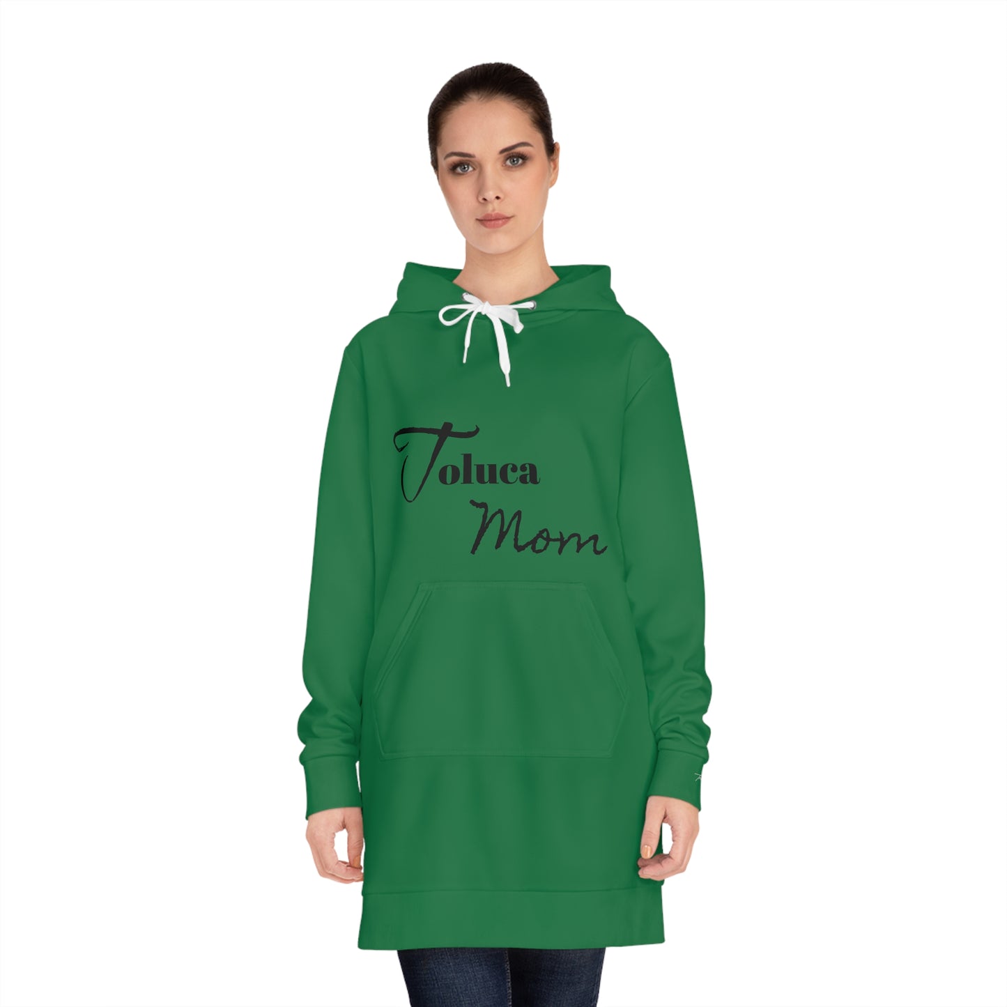 Team Mom Women's Hoodie Dress (Green)