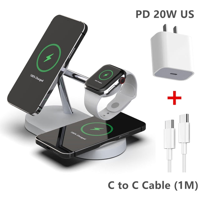 3-in-1 Wireless Magsafe Charger Stand - TravelBall