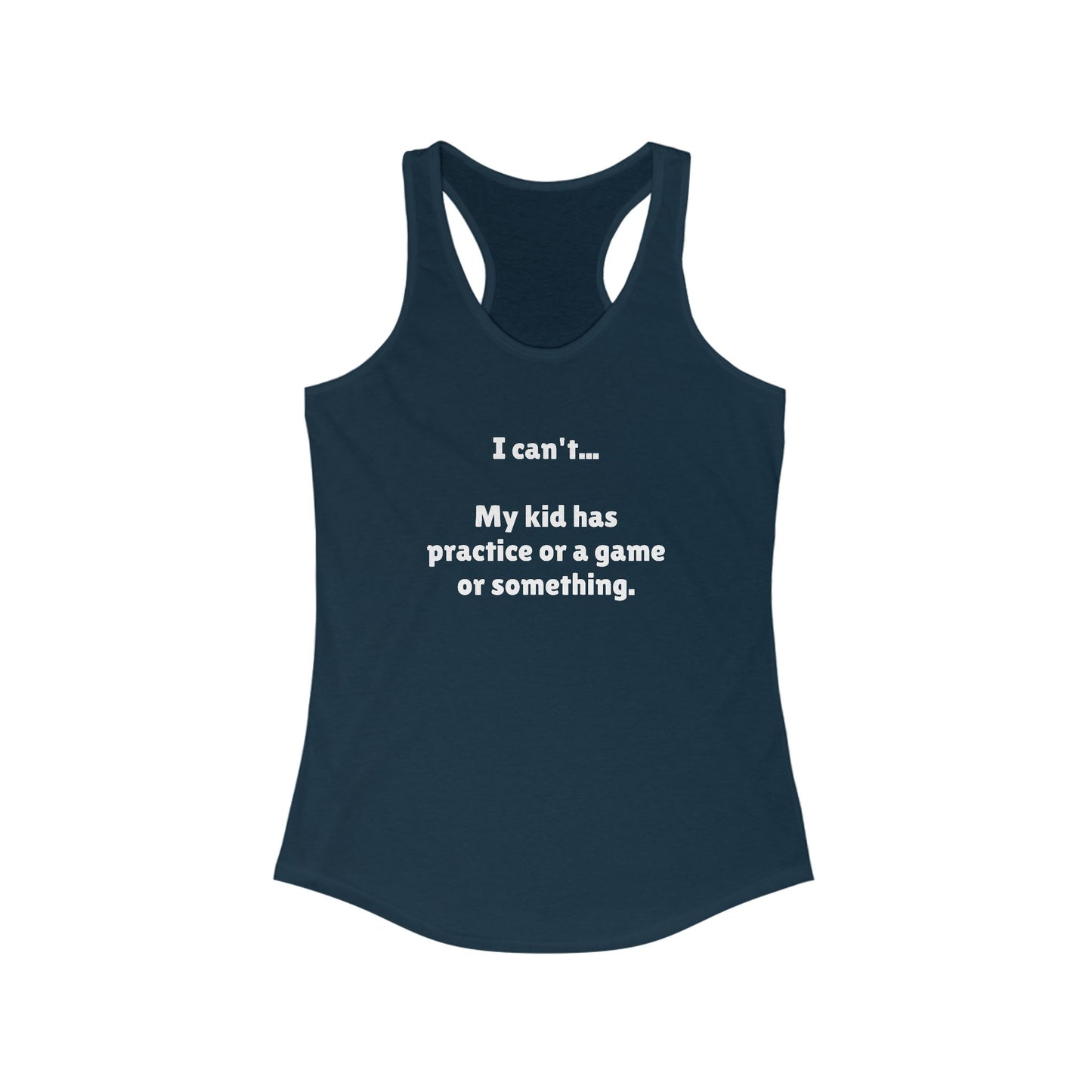 Women's Racerback Tank ( I cant)