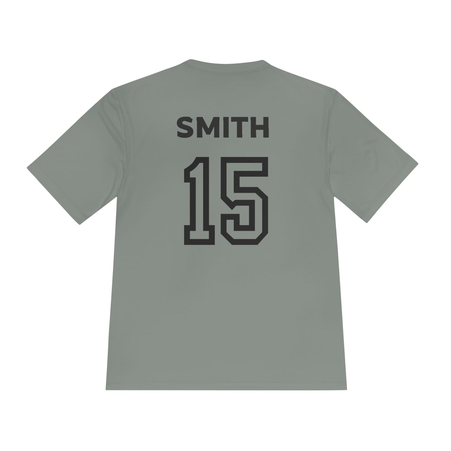 Team practice jersey w/ name and number (Grey/Black)