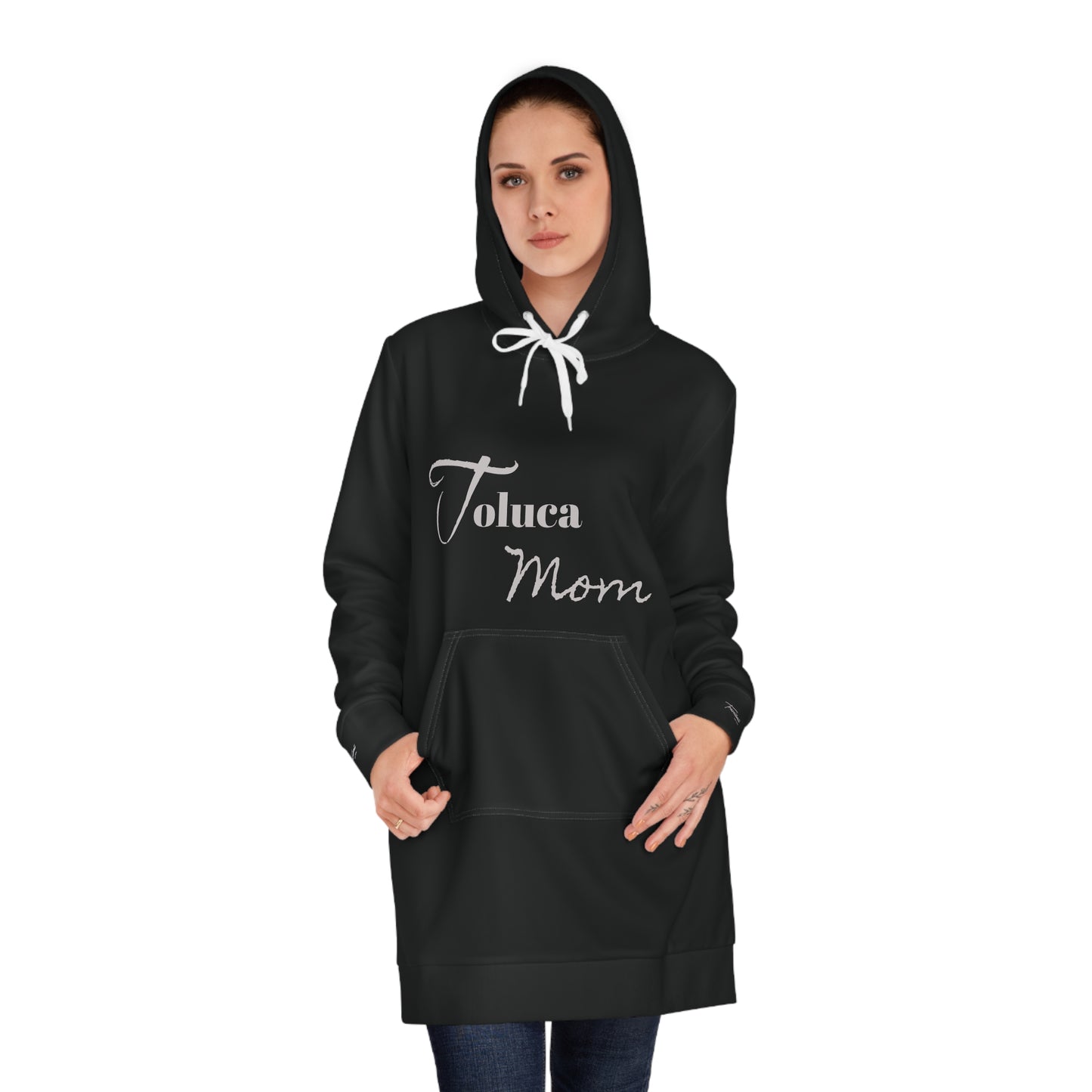 Team Mom Women's Hoodie Dress (Black)
