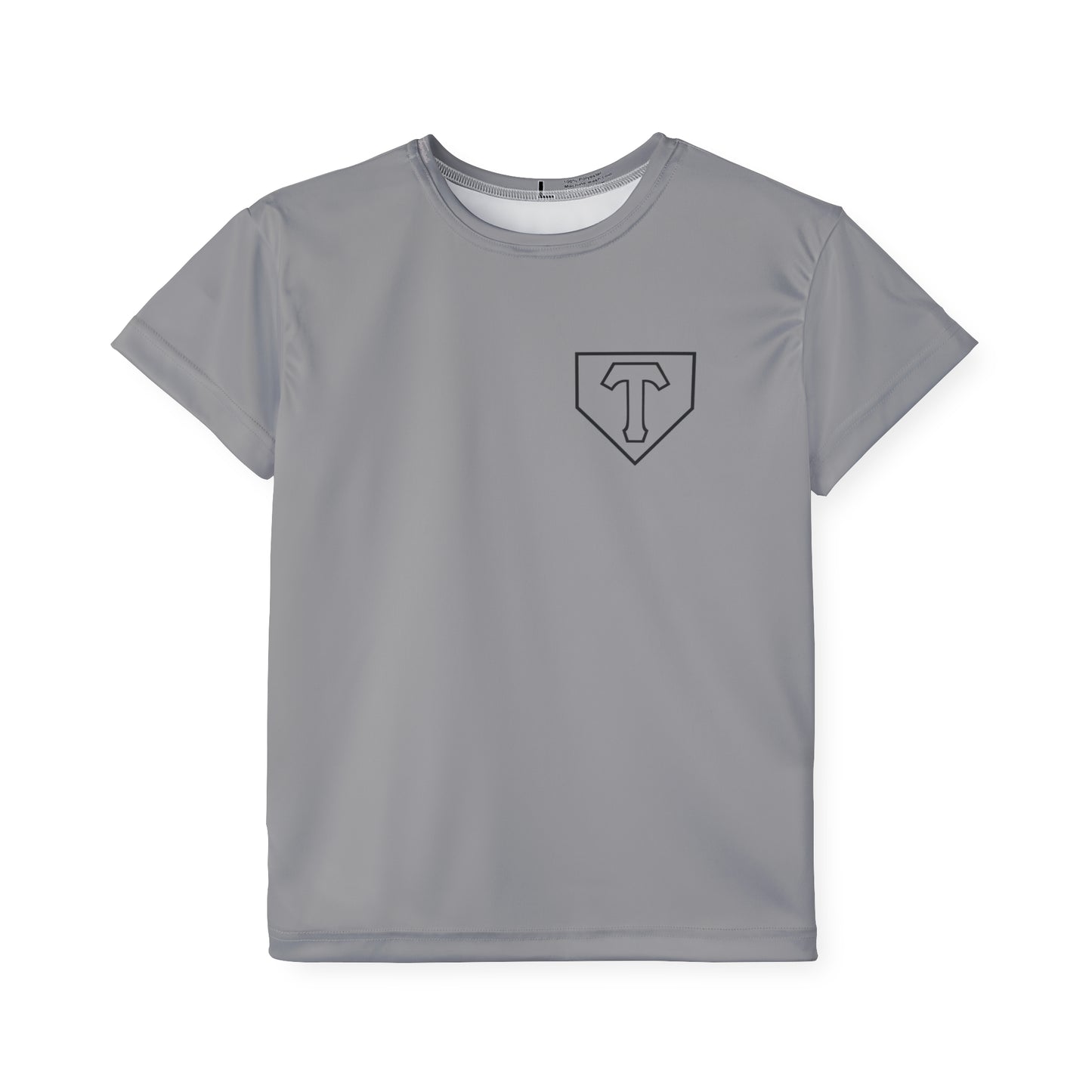 Little Player Team practice jersey w/ name and number (Grey)