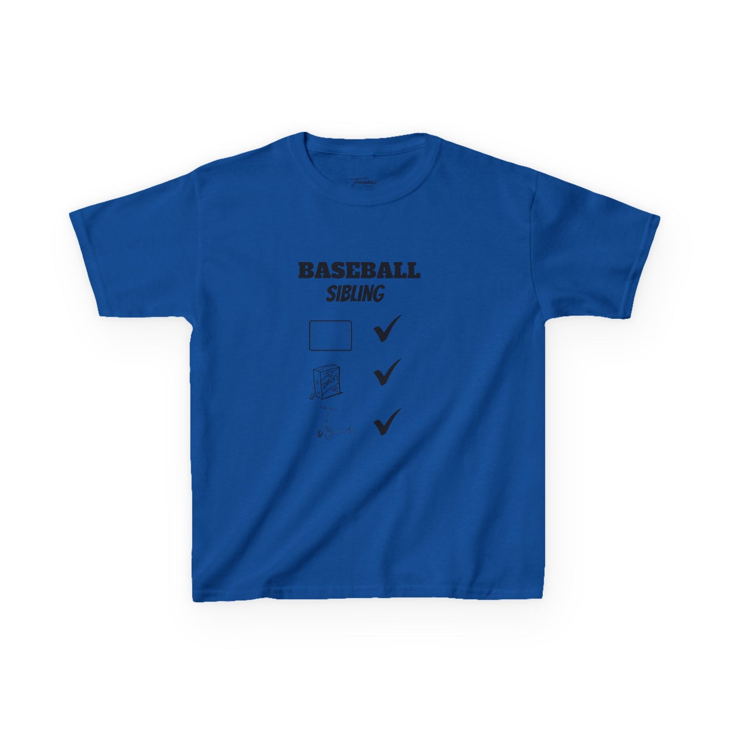 Baseball Sibling Cotton Tee – Fun Kids T-Shirt for Sibling Support