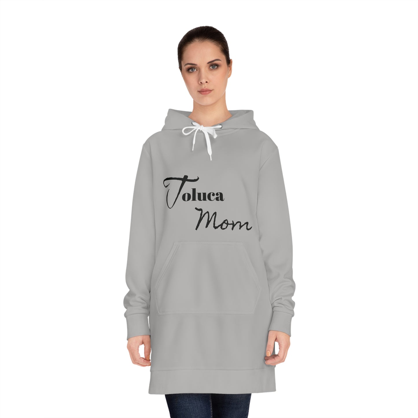 Team Mom Women's Hoodie Dress ( Grey)