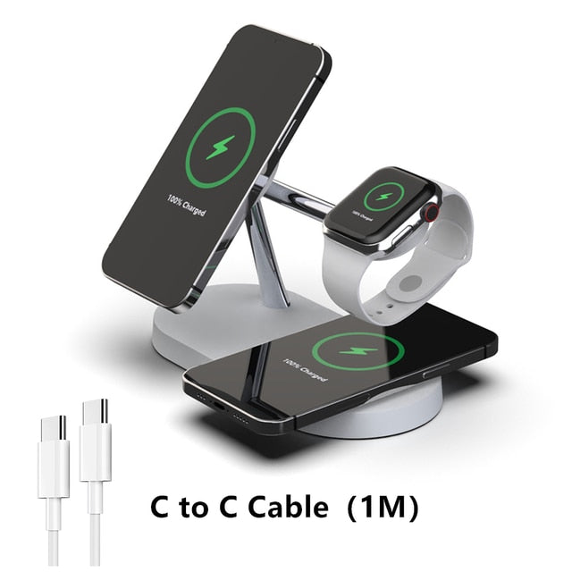3-in-1 Wireless Magsafe Charger Stand - TravelBall