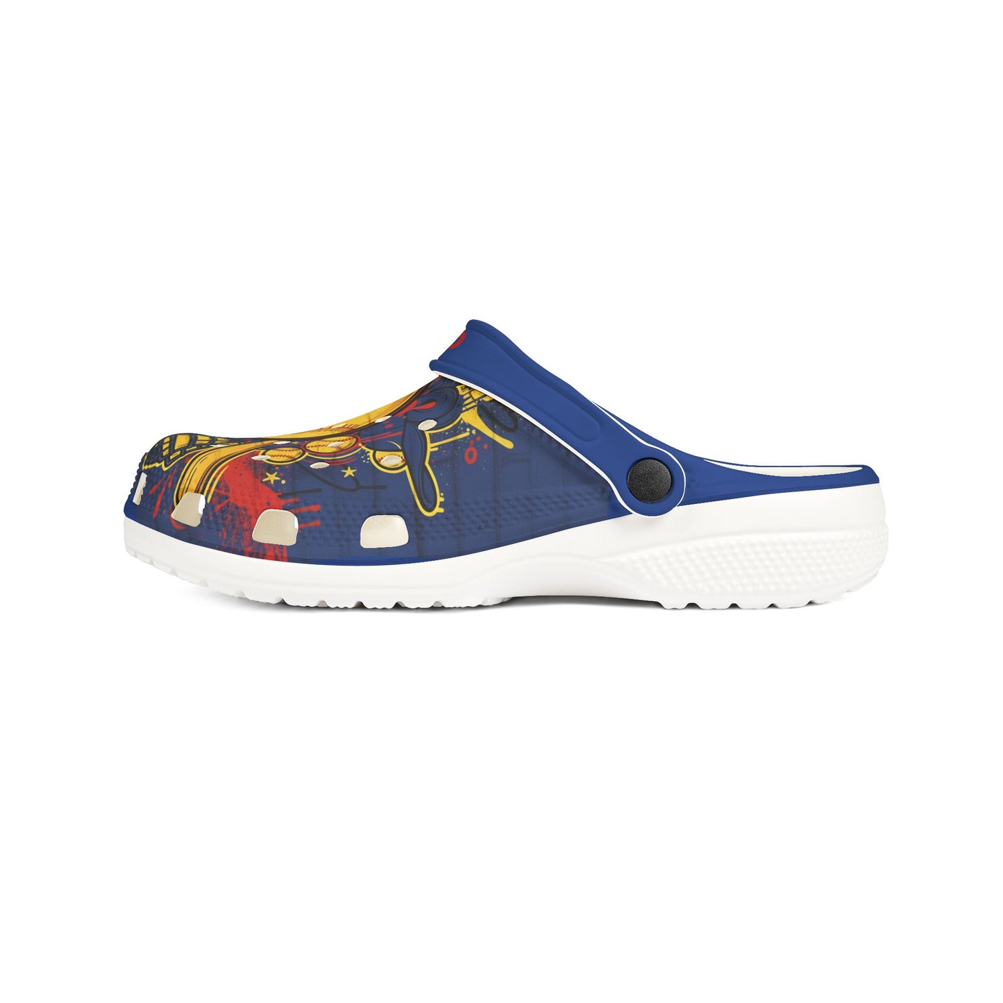 Baseball Graphic Clogs - Foam Slip-On Shoes