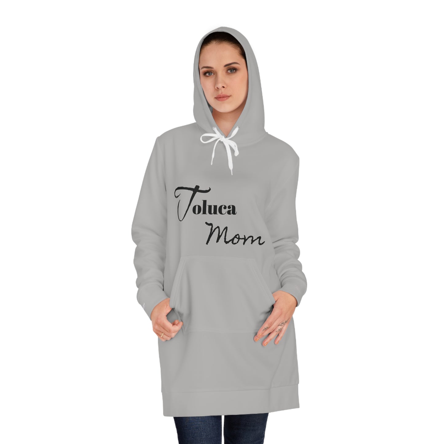Team Mom Women's Hoodie Dress ( Grey)