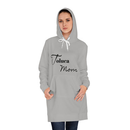 Team Mom Women's Hoodie Dress ( Grey)
