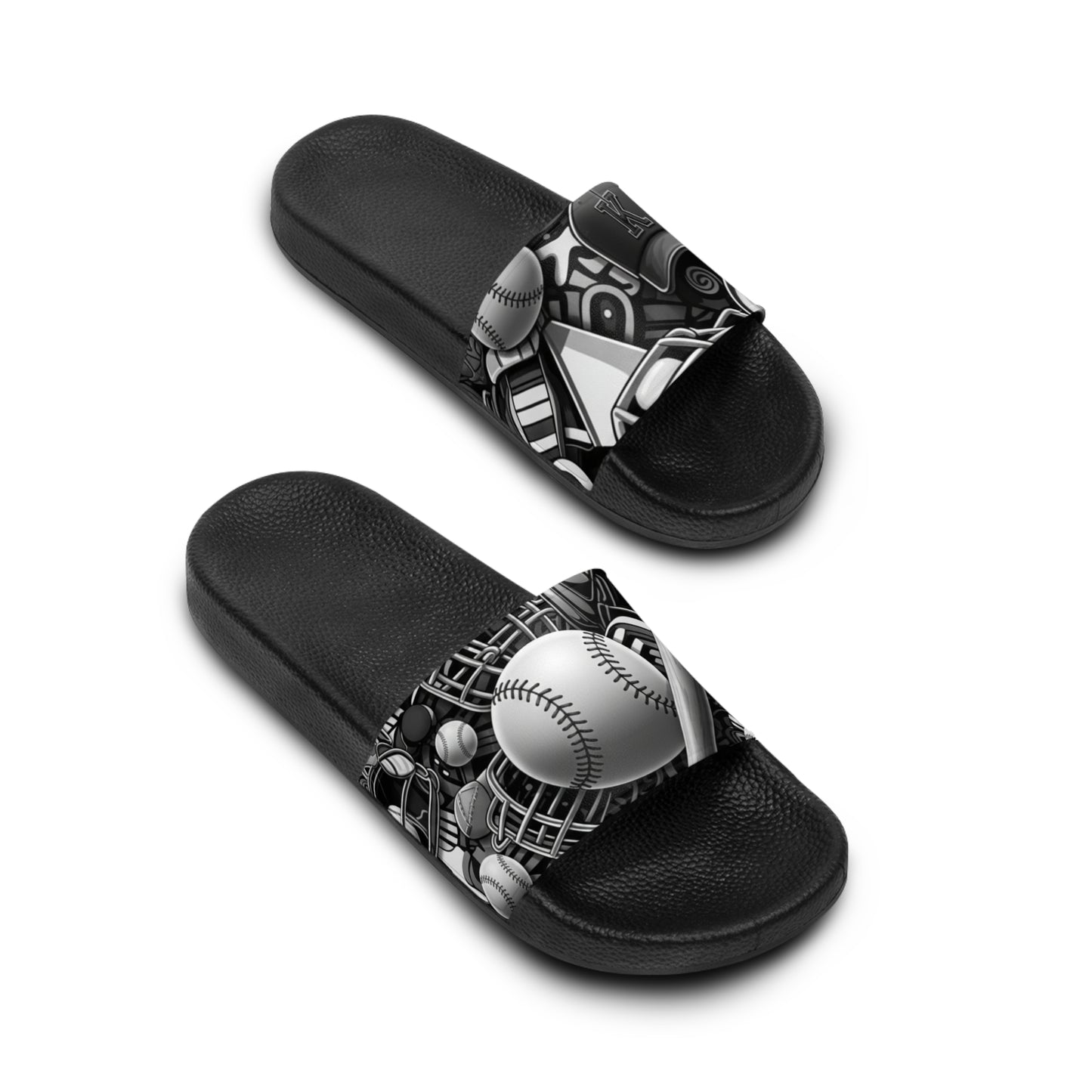 Baseball Graphic Slide Sandals — Men's Sports Pool & Team Slides