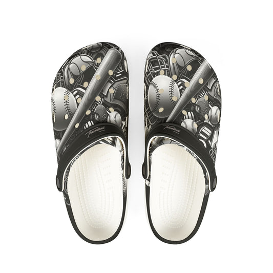 Baseball Bat & Ball EVA Foam Clogs – Lightweight Sports-Themed Slip-On Shoes