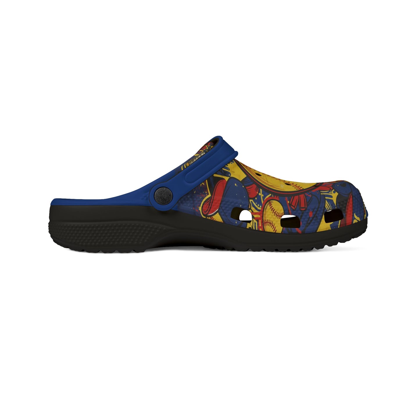 Baseball Graphic Clogs - Foam Slip-On Shoes
