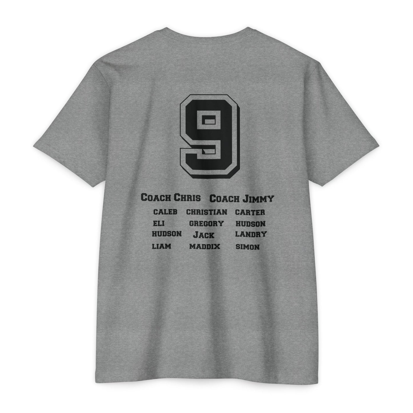 Titans Baseball Team Roster T-Shirt- Caleb 9