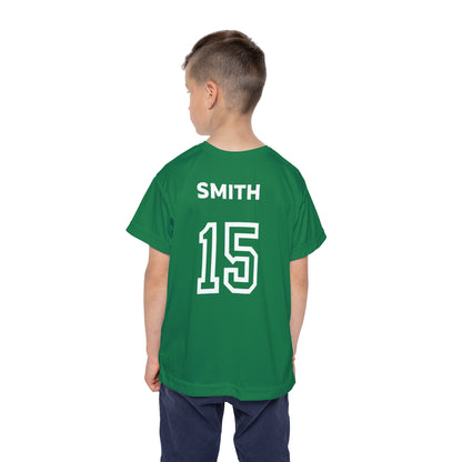 Little Player Team practice jersey w/ name and number (Green)