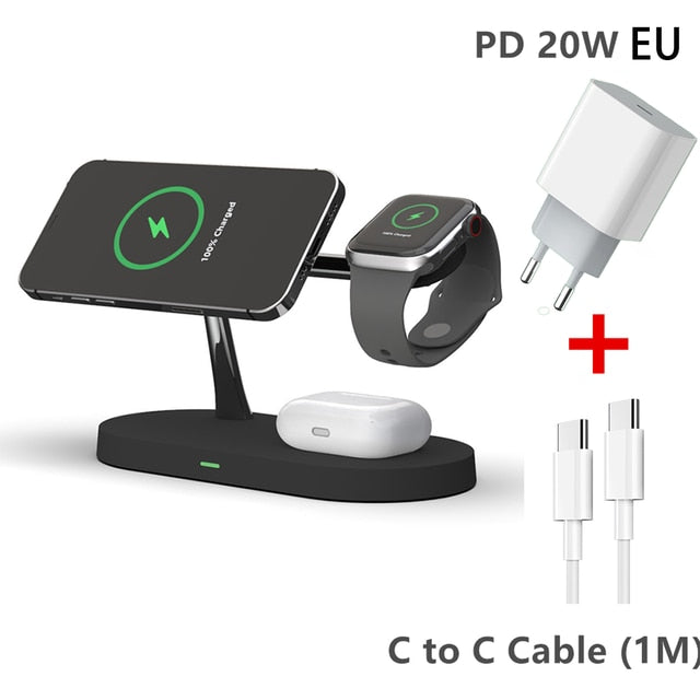 3-in-1 Wireless Magsafe Charger Stand - TravelBall