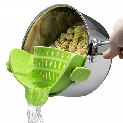 Silicone Kitchen Snap N Strain Filter - TravelBall