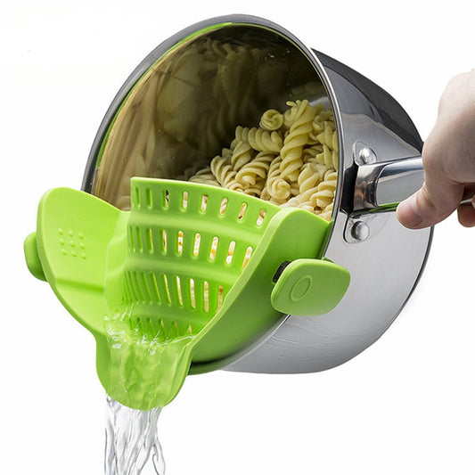 Silicone Kitchen Snap N Strain Filter - TravelBall