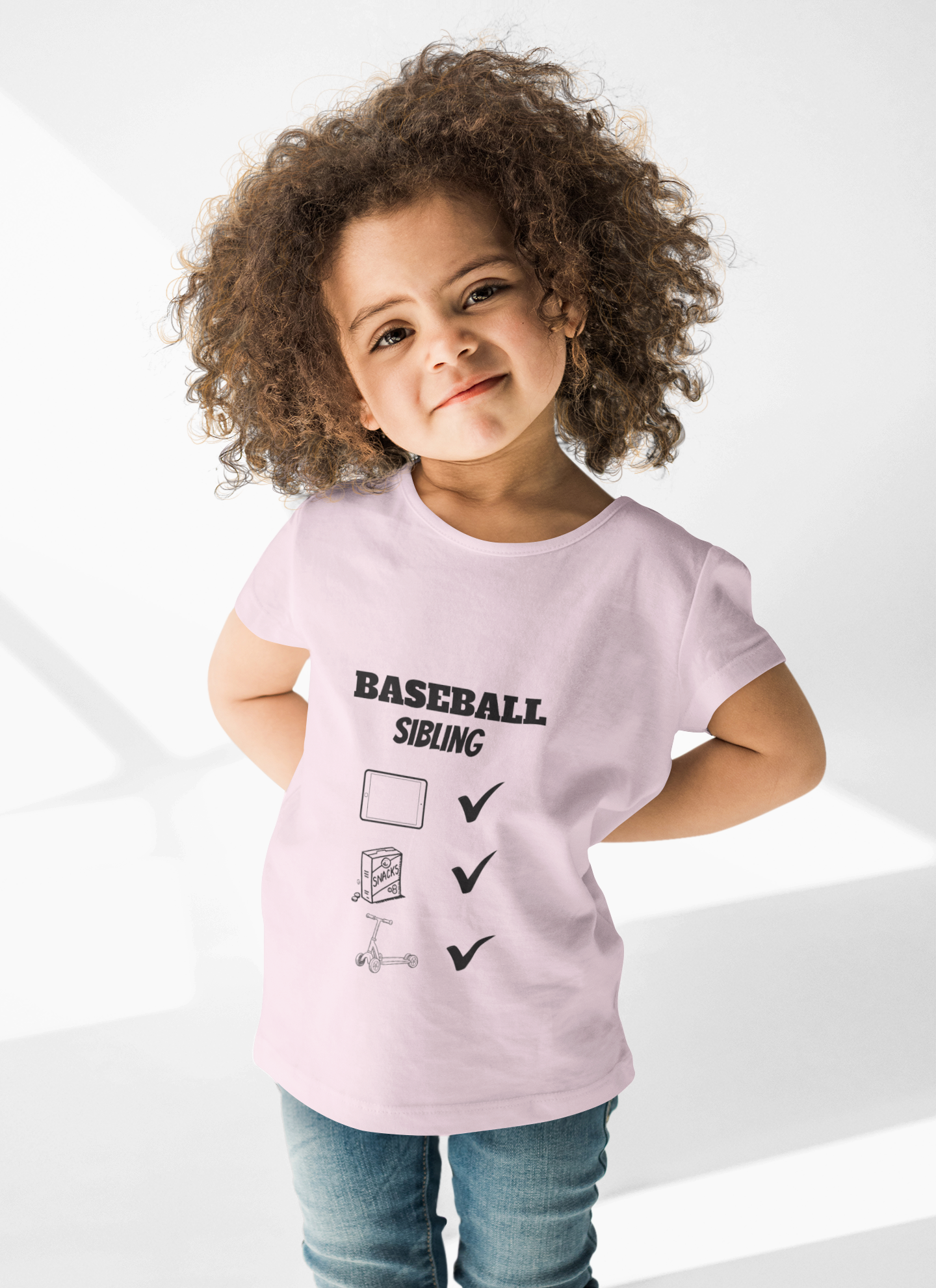 Baseball Sibling Cotton Tee – Fun Kids T-Shirt for Sibling Support