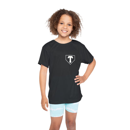 Little Player Team practice jersey w/ name and number (Black)