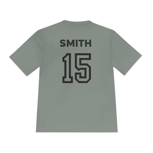 Team practice jersey w/ name and number (Grey/Black)