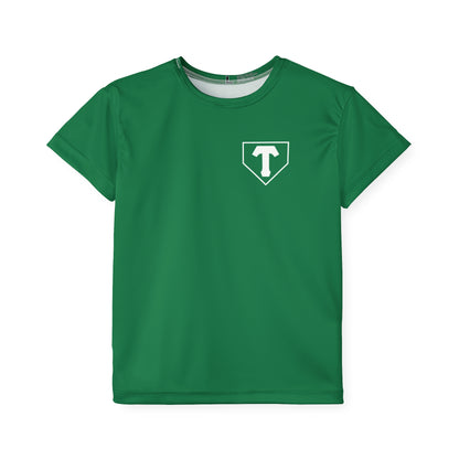 Little Player Team practice jersey w/ name and number (Green)