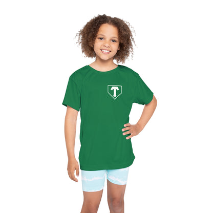 Little Player Team practice jersey w/ name and number (Green)