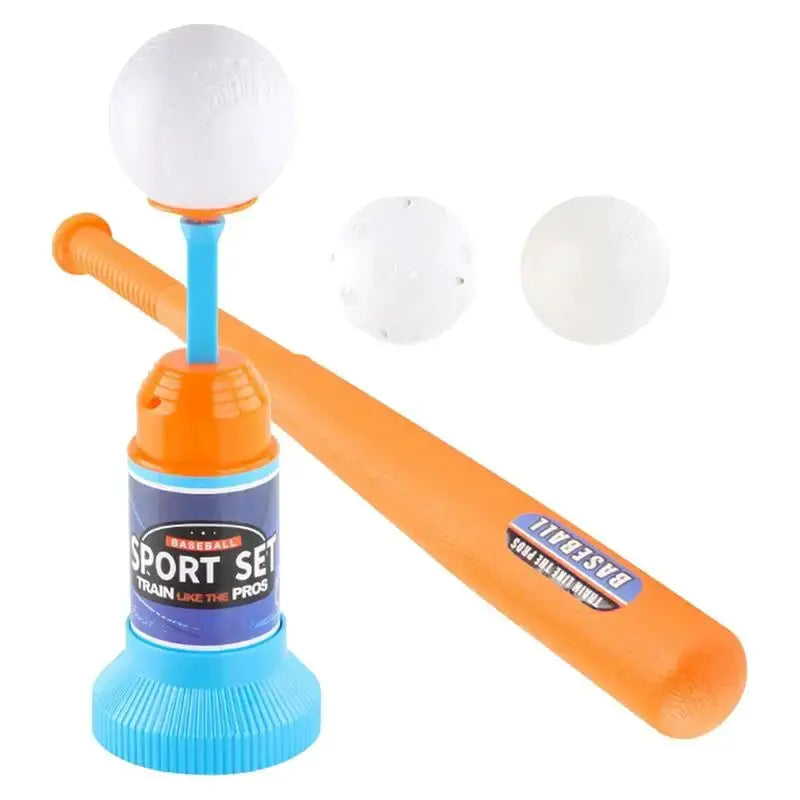Children&#39;s Baseball Launcher Toy Set Baseball Tees Include 3 Balls Launcher Outdoor Sports Automatic Ball Toys Gifts for Toddler - TravelBall