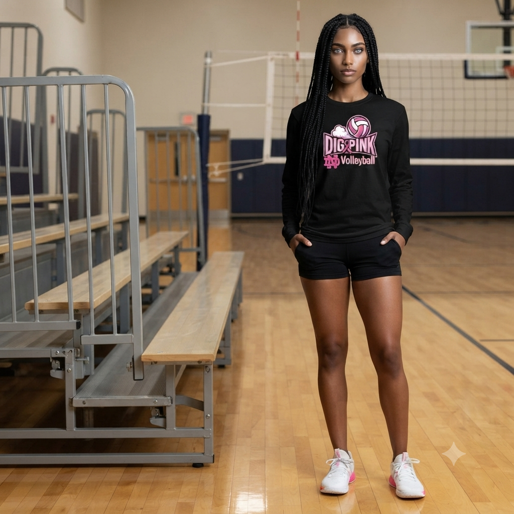 Dig Pink Women's Long Sleeve Black
