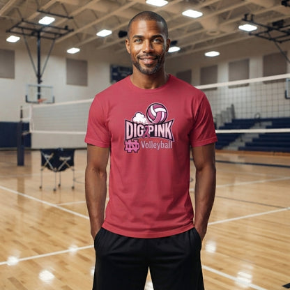 Dig Pink Men's Black Tshirt