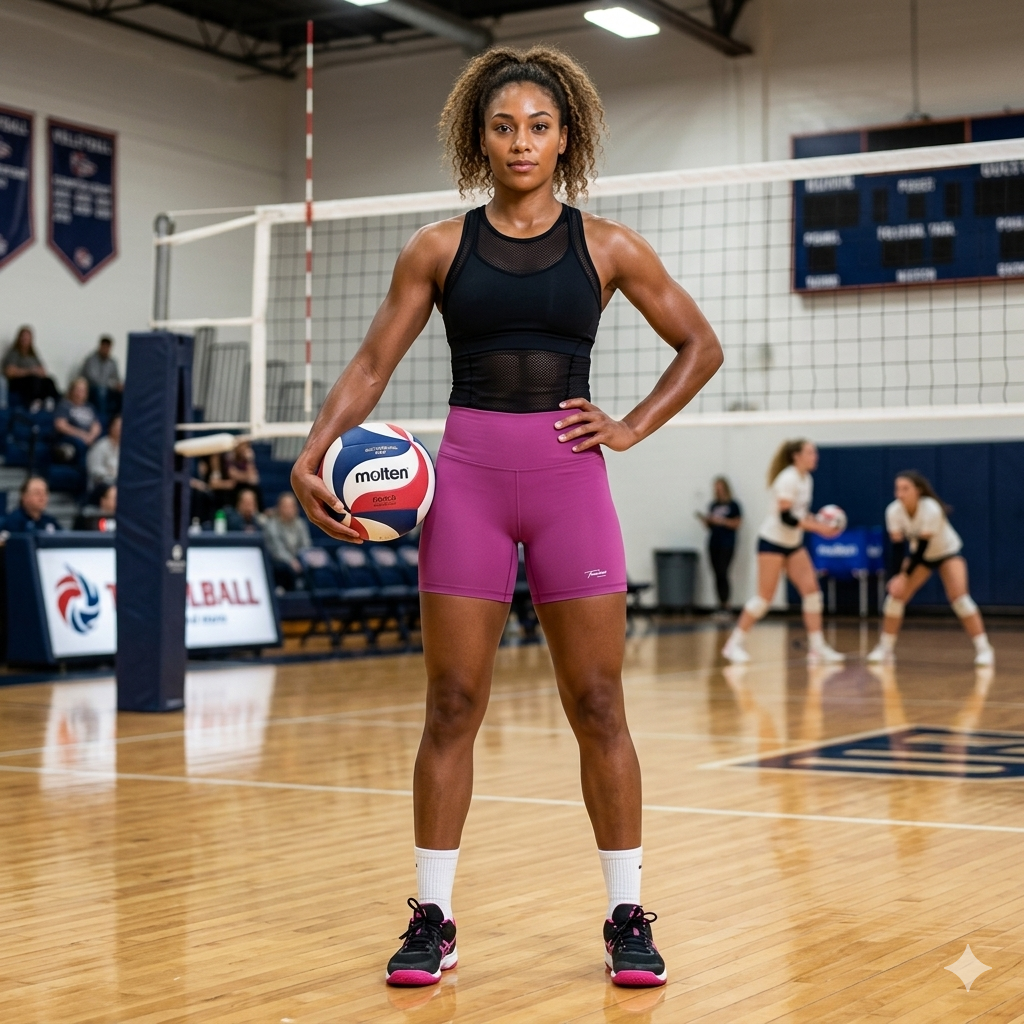 Women's High-Waisted  Volleyball Seemless Shorts