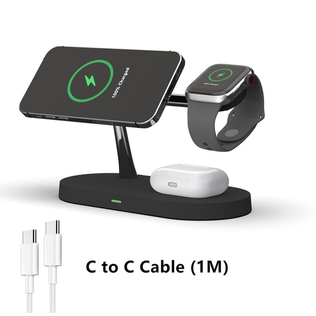 3-in-1 Wireless Magsafe Charger Stand - TravelBall