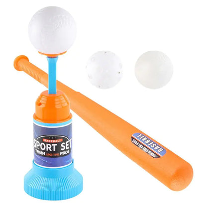 Children&#39;s Baseball Launcher Toy Set Baseball Tees Include 3 Balls Launcher Outdoor Sports Automatic Ball Toys Gifts for Toddler - TravelBall