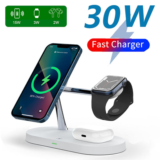 3-in-1 Wireless Magsafe Charger Stand - TravelBall
