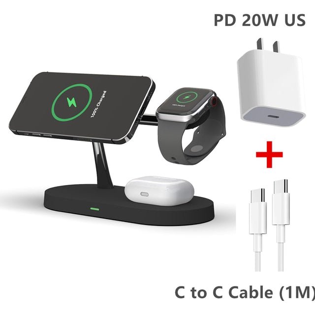 3-in-1 Wireless Magsafe Charger Stand - TravelBall