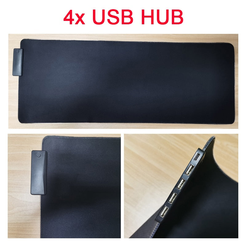 RGB Mouse Pad with Cable - TravelBall
