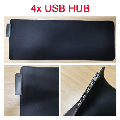 RGB Mouse Pad with Cable - TravelBall
